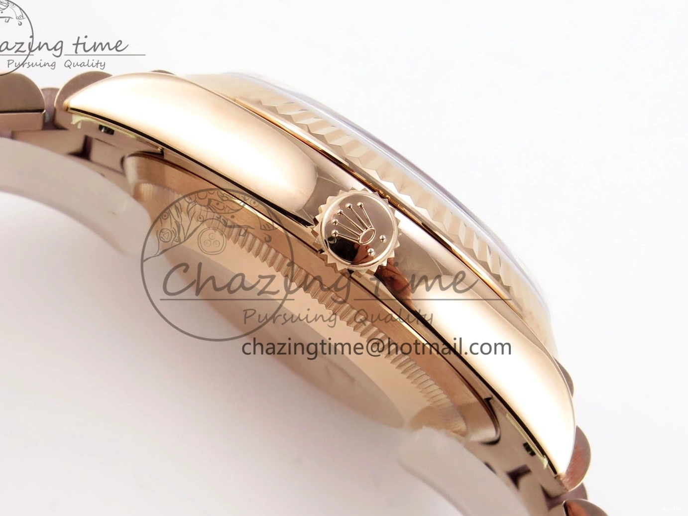 MiroTime 0413 Sophisticated Day Date 36 RG RAF 1:1 Best Edition Green Stone Dial on RG Bracelet A 1846